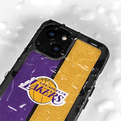 NBA Los Angeles Lakers Canvas iPhone 15 Waterproof Case